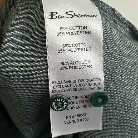 Ben Sherman Men's Green Polo Shirt Large - Picture 4 of 5